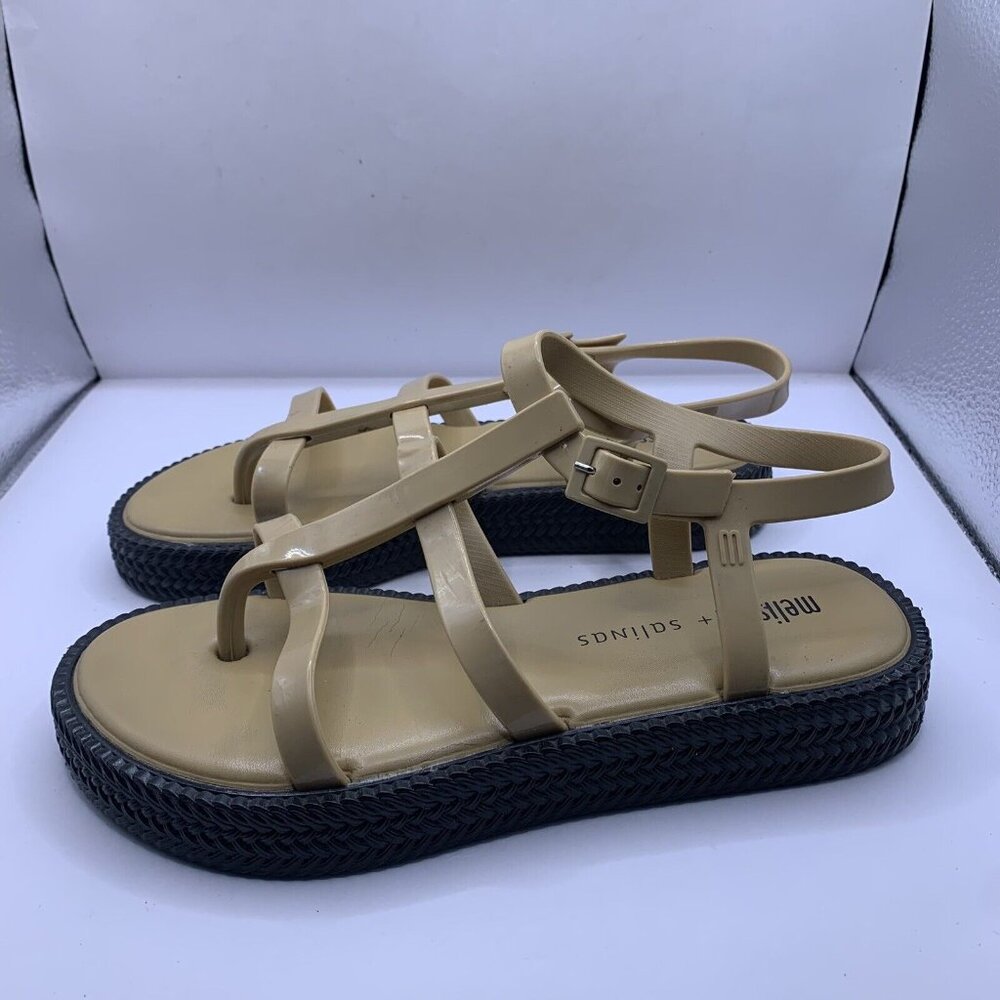MELISSA - WOMENS CARIBE VERAO PLATFORM + SALINAS sandals size 7